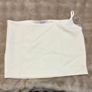 Outcast White Mini Skirt for Women